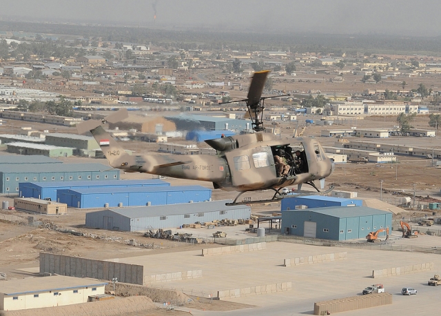 Iraqi helicopter - improved camouflage, by David Clode.